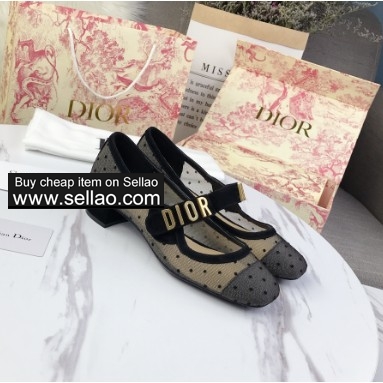 J'ADIOR Spring 2020 Fashion Polka Dot Mesh Flats Casual Shoes