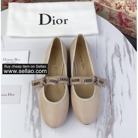 DIOR Spring Women's Flat Shoes Fashion Casual Shoes Loafers
