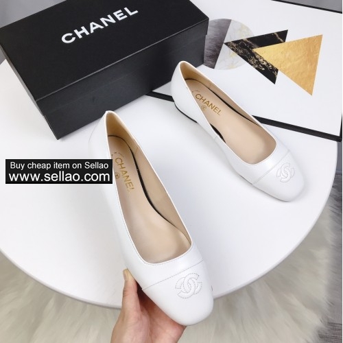 NEW CHANEL Women's Flat Shoes Fashion Casual Shoes