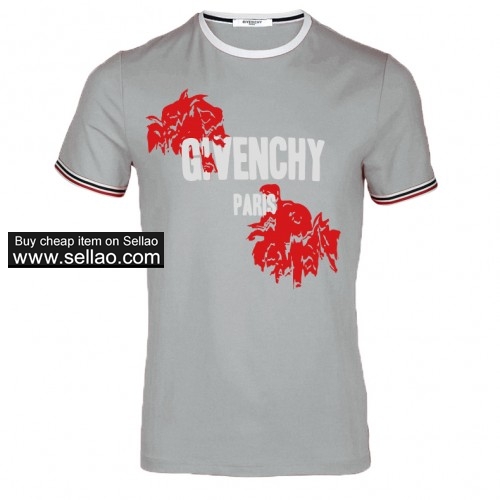 Givenchy Men's Summer T-Shirt Fashion Print Breathable Short Sleeve 5 Colors Free