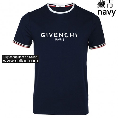 Givenchy Summer men's T-shirt fashion letter printing short sleeve 5 colors