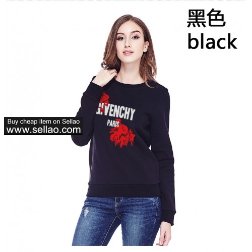 Givenchy Women's stylish round neck sweater simple casual bottoming shirt