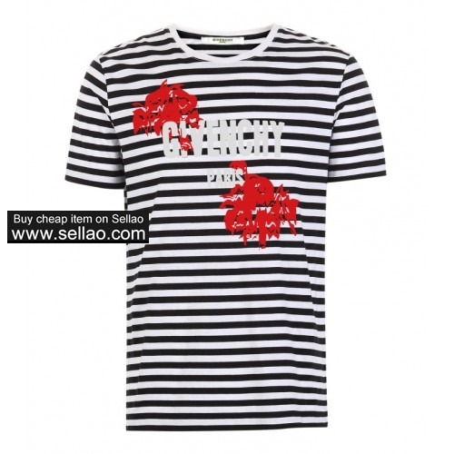 Givenchy Summer men's fashion T-shirt casual striped short sleeves