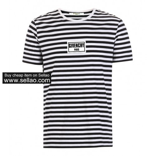 Givenchy Men's Summer T-Shirt Classic Striped Short Sleeve