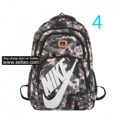 NIKE Backpack Men's and Women's Fashion Casual Printed Backpack Large Capacity School Bag