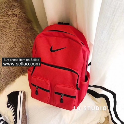 NIKE Backpack Fashion Candy-colored Large-capacity School Bag