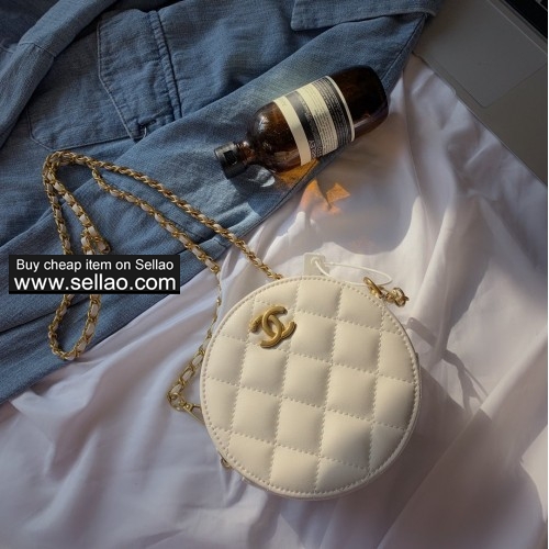 CHANEL Shoulder Bag Fashion Check Bag Leather Crossbody Bag 5 Colors