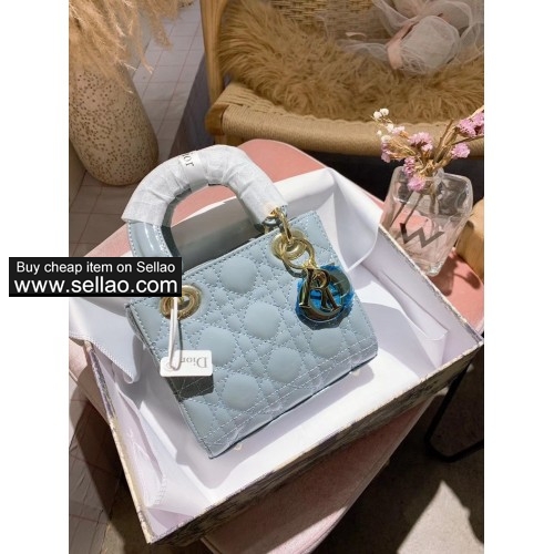 DIOR Handbag 2020 Fashion Luxury Shoulder Bag Three-Grid Bag Newest Color 5 Colors
