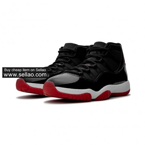 Fashion Air Jordan 11 Bred Basketball Shoes On Sale Size 41-46