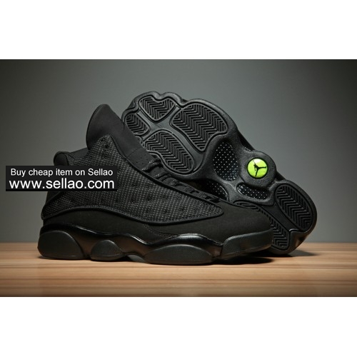Fashion Air Jordan 13 Black Cat Basketball Shoes On Sale Size 41-47