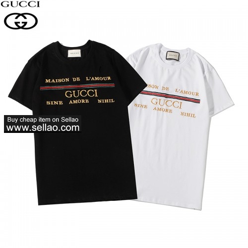 Gucci new embroidered round neck short sleeve, men's T-shirt 2-17 ioffer eBay best seller
