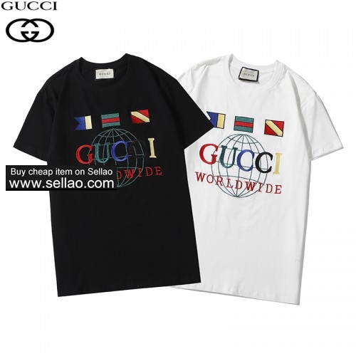 Gucci new logo embroidery round neck short sleeve, men's T-shirt 2-35 ioffer eBay best seller