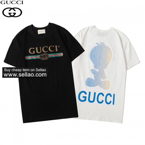 Gucci new letter print round neck short sleeve, men's T-shirt 2-65 ioffer eBay best seller