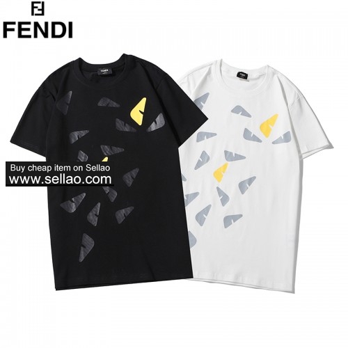 Fendi new monster eye print round neck short sleeve, men's T-shirt 2-24 ioffer eBay best seller