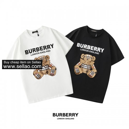 Burberry new bear print embroidery round neck short sleeve, men's T-shirt 2-69 ioffer eBay