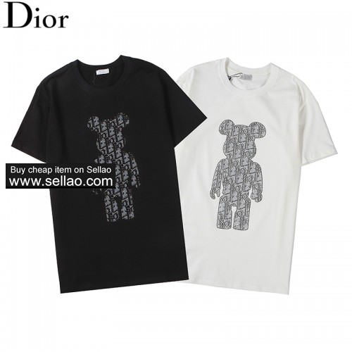 Dior new grade imported hot-rolled bear round neck short sleeve, men's T-shirt 2-98 ioffer eBay