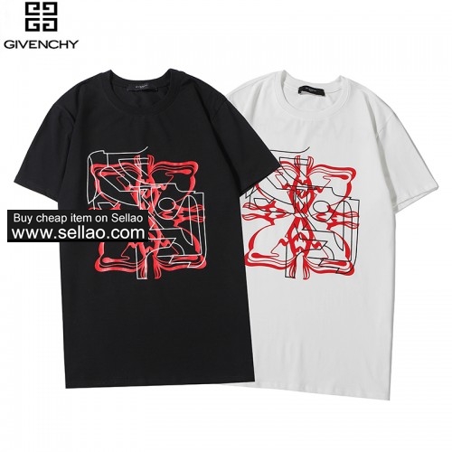 Givenchy new round neck short sleeve, men's T-shirt 2-9 ioffer eBay best seller