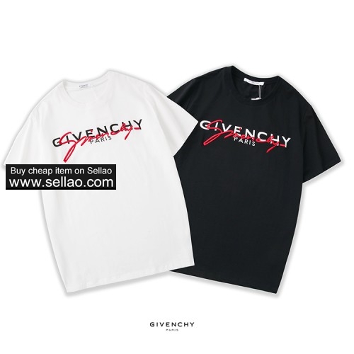 Givencjy new double letter embroidered round neck short sleeve , men's T-shirt 2-68 ioffer eBay