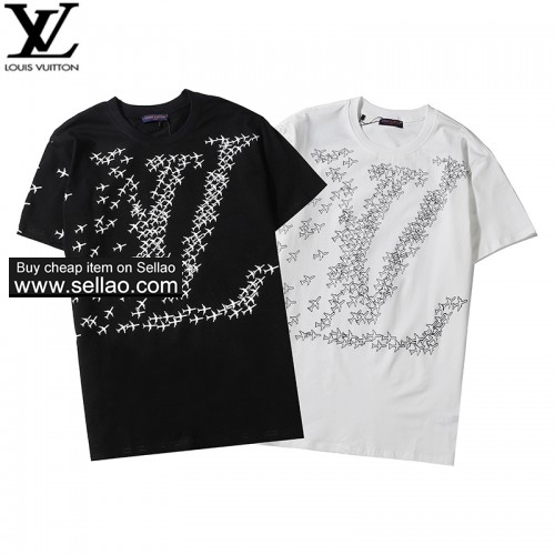 LV new aircraft A kind of Logo printed round neck short sleeve, men's T-shirt 2-101 ioffer eBay
