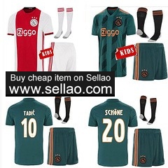 ZIYECH SCHONE Ajaxed kids kit jerseys football jersey,soccer jersey Top quality wholesale or retail
