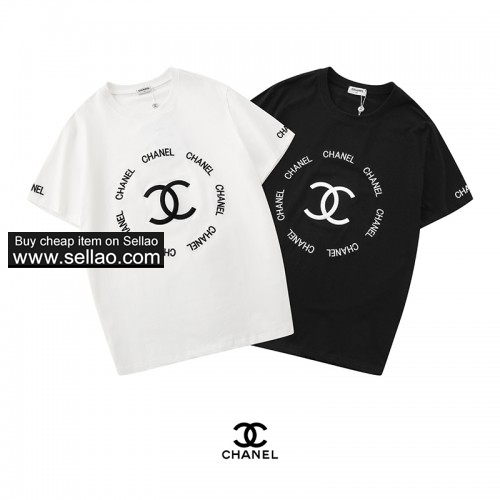 Chanel new embroidery letter logo print round neck short sleeve, men's T-shirt 2-73 ioffer eBay