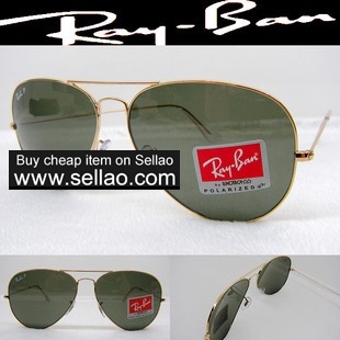 Ray Ban AVIATOR/Sunglasses RB3025 gold Frame green lens