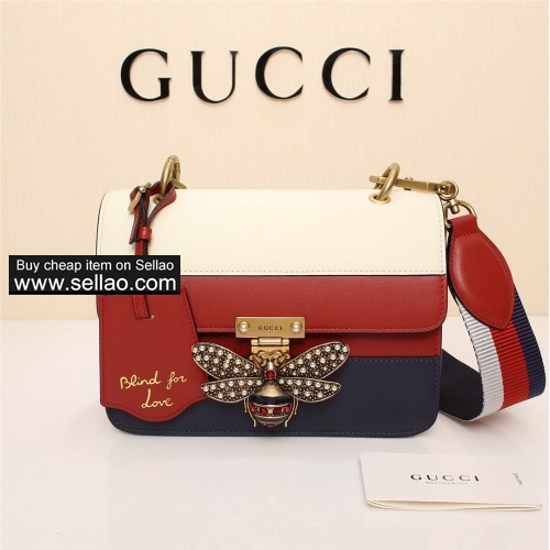 TOP ORIGINAL GG GUCCI 476542 RED AND WHITE SHOULDER BAG