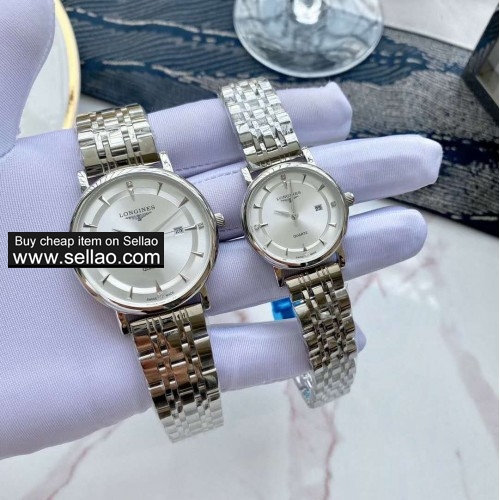 2020 fashion men and women Quartz watches Exquisite luxury stainless steel Longines watches