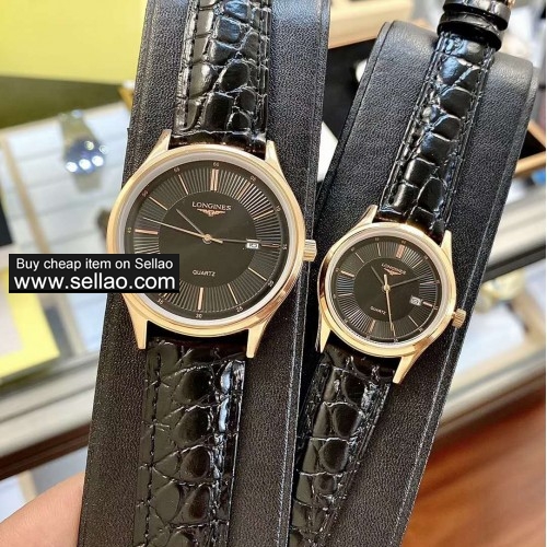 Classic fashion men and women quartz watch Longine series casual watches