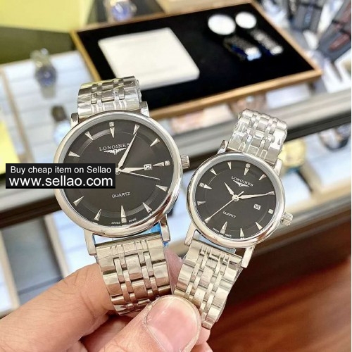 Classic contracted Popular men's leisure Longines series quartz watches Calendar watchs