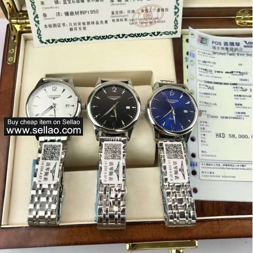 Classic contracted Popular men's leisure Longine series quartz watches Calendar watch