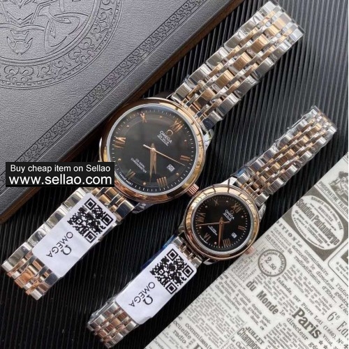 New fashion DEVILLE series quartz watches OMEGA CO.AXIAL CHRONOMETER  Men's and Women's watches