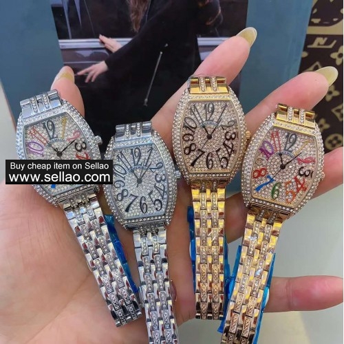 Luxury fashion full of diamond watches Franck Muller Cask Woman quartz watch