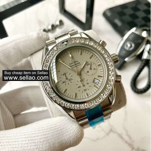 2020 New Fashion Calendar Watch  Men OMEGA quartz watch