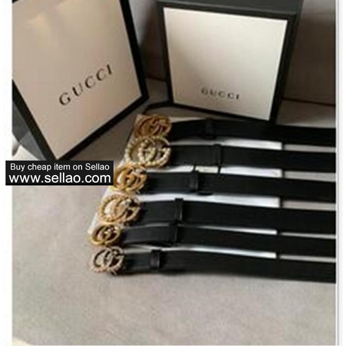 2020 GG NEW GUCCI BELT GRAPHITE GG BUCKLE BELTS GUCCI BELTS 3.8 3.4 2.3cm WITH BOX