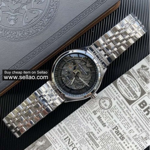 2020 new Classic retro hollow-out design for men's watches Automatic Mechanical ARMANI watch