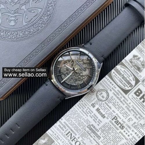 Boutique ARMANI Automatic mechanical watch Classic retro hollow-out design for men's watches