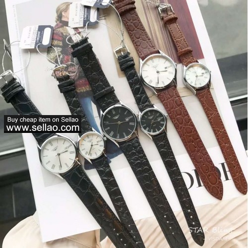 2020 new Classic fashion longines watch Exquisite leather watchband quartz watch