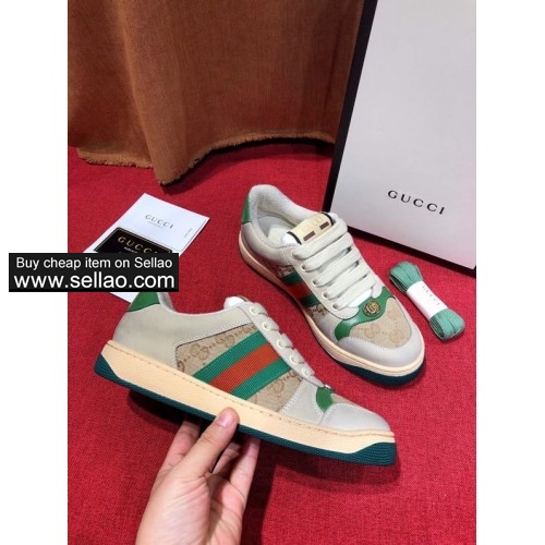 GUCCI 2020 men women shoes GG Casual Shoes Make old style dirty shoes