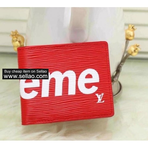 LV 60895 supreme Designer mens famous men luxury purse special canvas multiple short small  WALLET