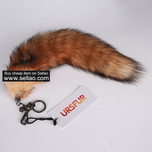Swift Fox Tails Fur Bag Charm Pendant Cosplay Toy Gun Color 16 inches