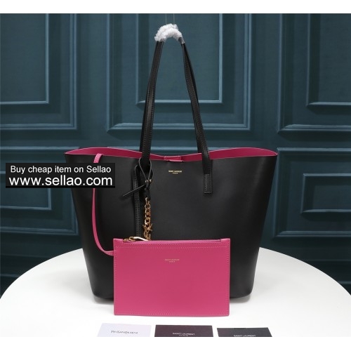 Saint Laurent women's black tote bag shopping bag