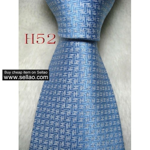 H52  #100%Silk Jacquard Woven Handmade Men's Tie Necktie