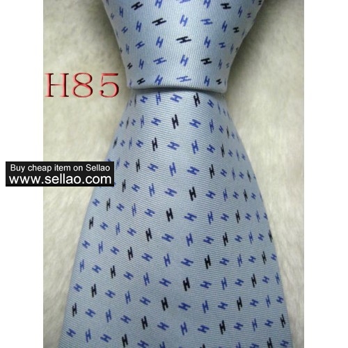 H85  #100%Silk Jacquard Woven Handmade Men's Tie Necktie