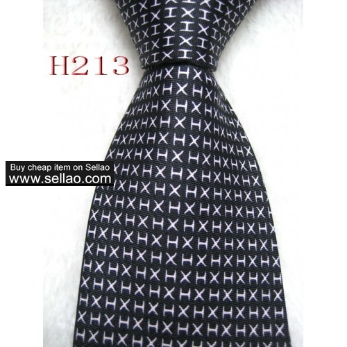 H213  #100%Silk Jacquard Woven Handmade Men's Tie Necktie