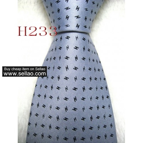 H233  #100%Silk Jacquard Woven Handmade Men's Tie Necktie
