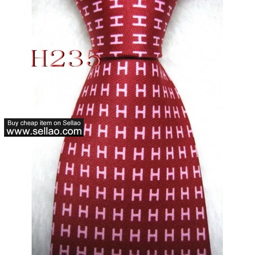 H235  #100%Silk Jacquard Woven Handmade Men's Tie Necktie