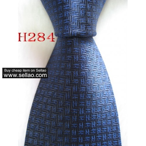 H284  #100%Silk Jacquard Woven Handmade Men's Tie Necktie