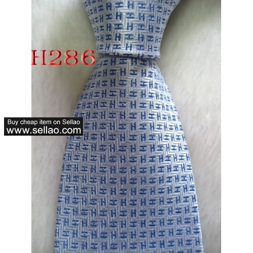 H286  #100%Silk Jacquard Woven Handmade Men's Tie Necktie