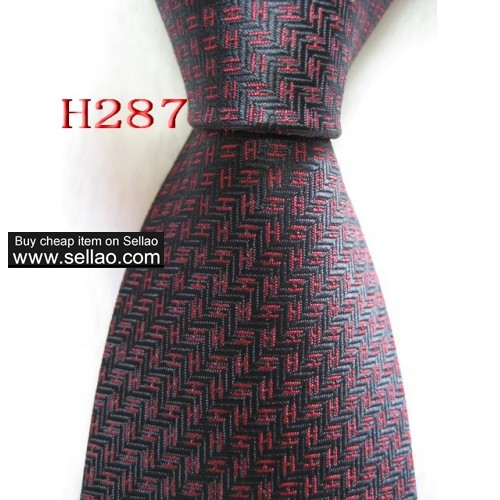 H272-H296  #100%Silk Jacquard Woven Handmade Men's Tie Necktie